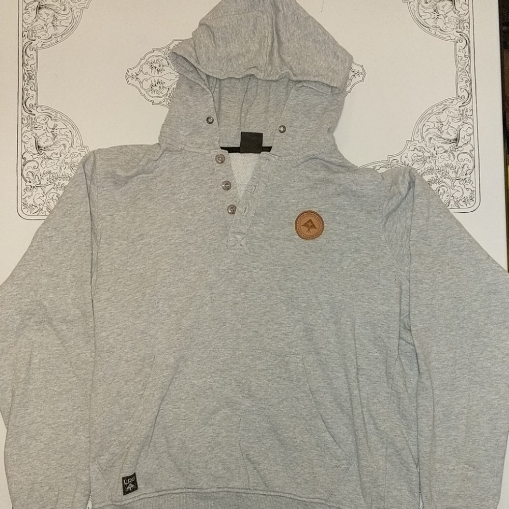 LRG Quarter button hoodie